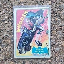 Batman Bails Out! - 1966 Topps Batman B Series (Blue Bat Logo) #40b Puzzle Back