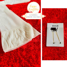 Shadow 15 Stockings by Wolford Ivory Ecrue Straps Wedding Garters