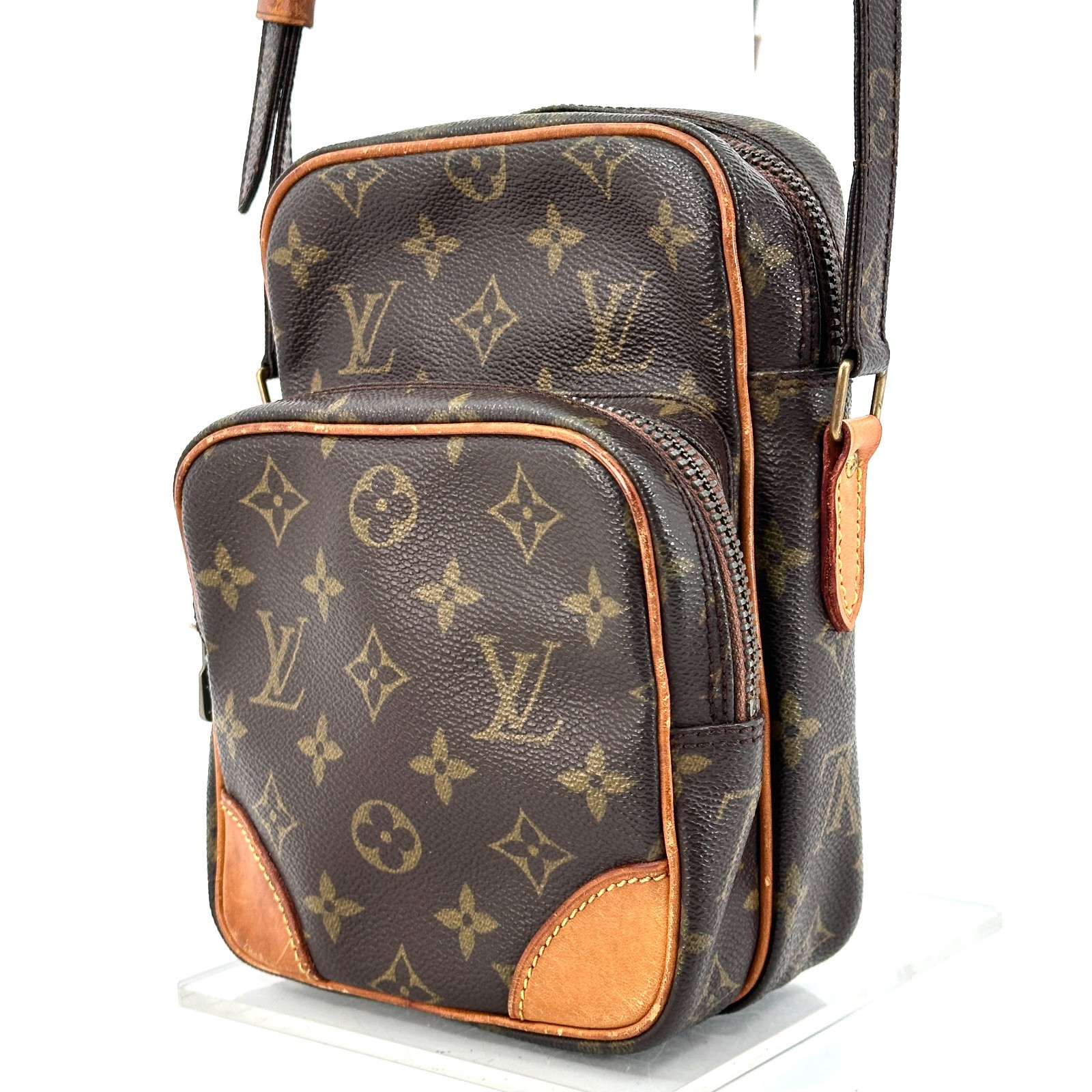 Louis Vuitton Amazone Shoulder Bag Monogram Canvas Brown Authentic thumbnail 22