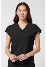 Cherokee Women's Scrubs Dolman V-Neck Top IN00034 BLKN Black Free Ship