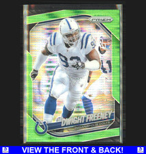 Dwight Freeney 2025 Panini Prizm Neon Green Pulsar Holo INDY Colts 120