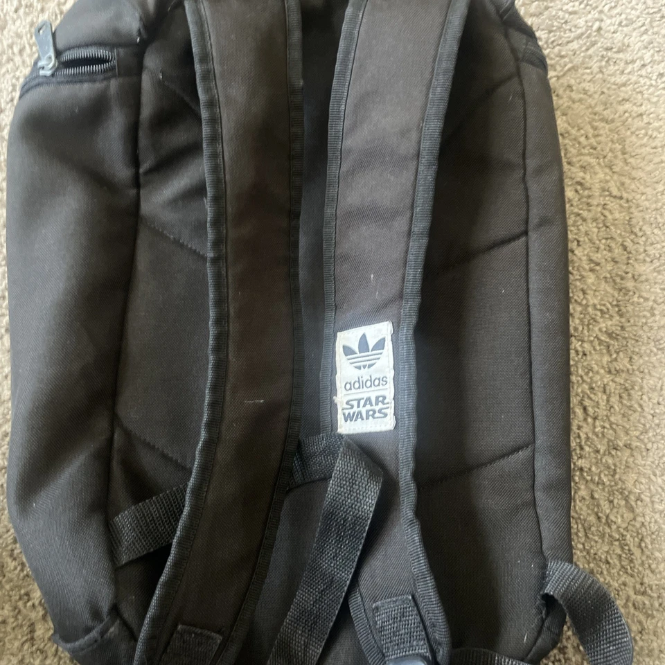 Adidas Originals x Star Wars Backpack Black Gold Print Japan Exclusive Collab - Image 2 of 3