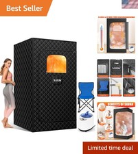 Portable Oversized Steam Sauna with Remote Control  Waterproof Chair - Relax