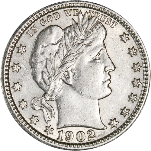 1902-P Barber Quarter