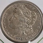1898-P Morgan Silver Dollar Beautifully Toned Scratches On The Face  #1039