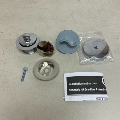 #ad ProFlo 1.5quot; Lift amp; Turn Tub Drain Kit Chrome Finish Model PFW0350 $13.85