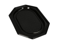 20 Stabile Servierplatten 35 Cm X 25 Cm Schwarz Pet Einweg Servierplatte