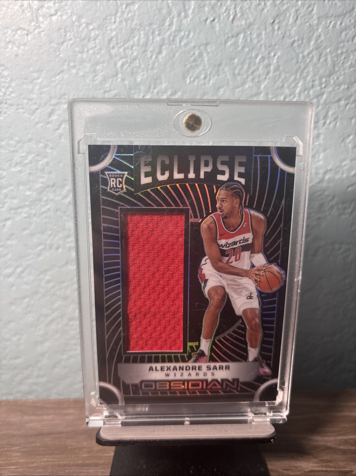 2024 Obsidian Alexandre Sarr Eclipse Rookie Patch /249 EM-SAR