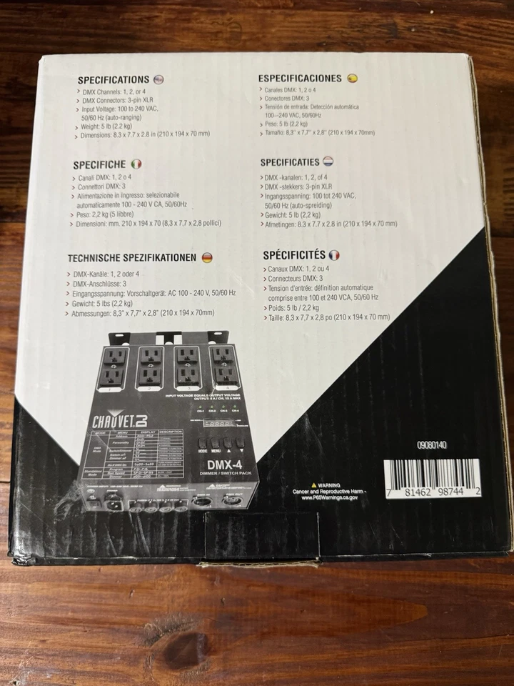 Chauvet DJ DMX-4 NEW IN BOX - Image 2 of 3