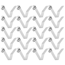 20pcs 4.8x6.5x30mm Single Button V-Shaped Paddle Snap Spring Clips Solid Head