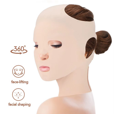 Reusable 3D Face Lift Sleeping Mask Breathable Full Facial Lift V Shaper Belt Fa