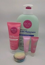 Eos Lot Of 5 Shea Better 24H Body Lotion Shave Cream Super Balm Sugar Lip Scrub