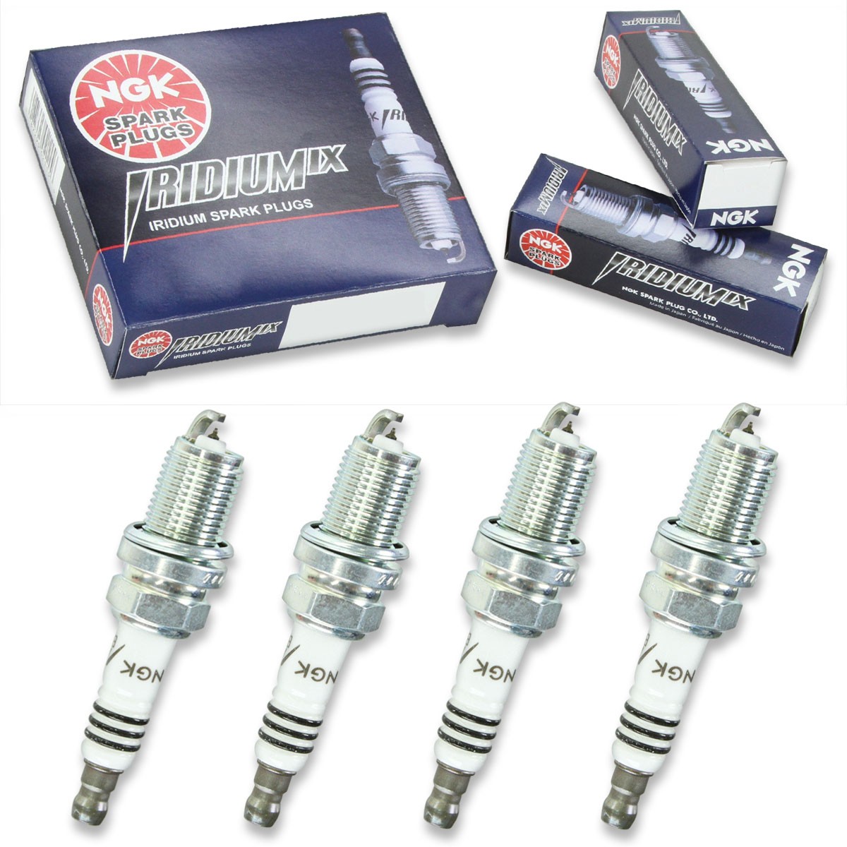 4 pcs NGK Iridium IX Spark Plugs for 1992-2003 Mitsubishi Galant 2.0L 2.4L mt