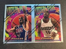 Box 30: Topps Finest Lottery Prize UNCUT PANEL Kenny Anderson Stacey Augmon