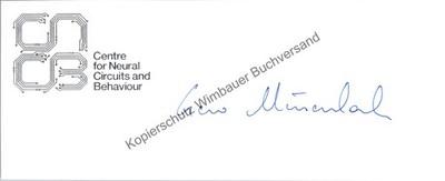 Original Autogramm Gero Miesenböck Neurophysiologe /// Autograph signiert signed