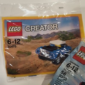 LEGO CREATOR Polybagcar Lot Fast Car 30187 & 30475 Blue Car Stocking Stuffers 