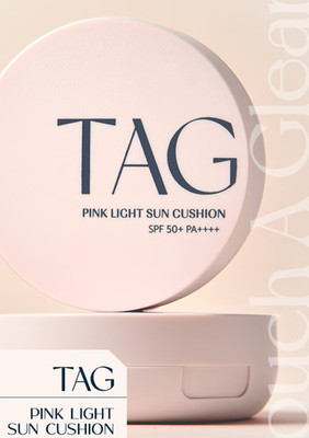 TAG Pink Light Sun Cushion 15g SPF50+ PA++++ By too cool for school K-Beauty