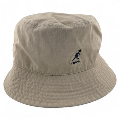 Kangol Washed Khaki Tan Black Logo K4224HT Boonie Bucket Hat Unisex Adult Sizes