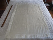 WHITE Acrylic BABY CRIB BLANKET - 36" x 50"
