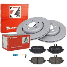 ZIMMERMANN Bremsscheiben 300mm BREMBO Beläge Satz Hinten für MERCEDES W206 C236