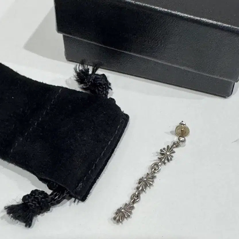 Chrome Hearts Drop Silver Earrings, Authentic, Pair thumbnail 2