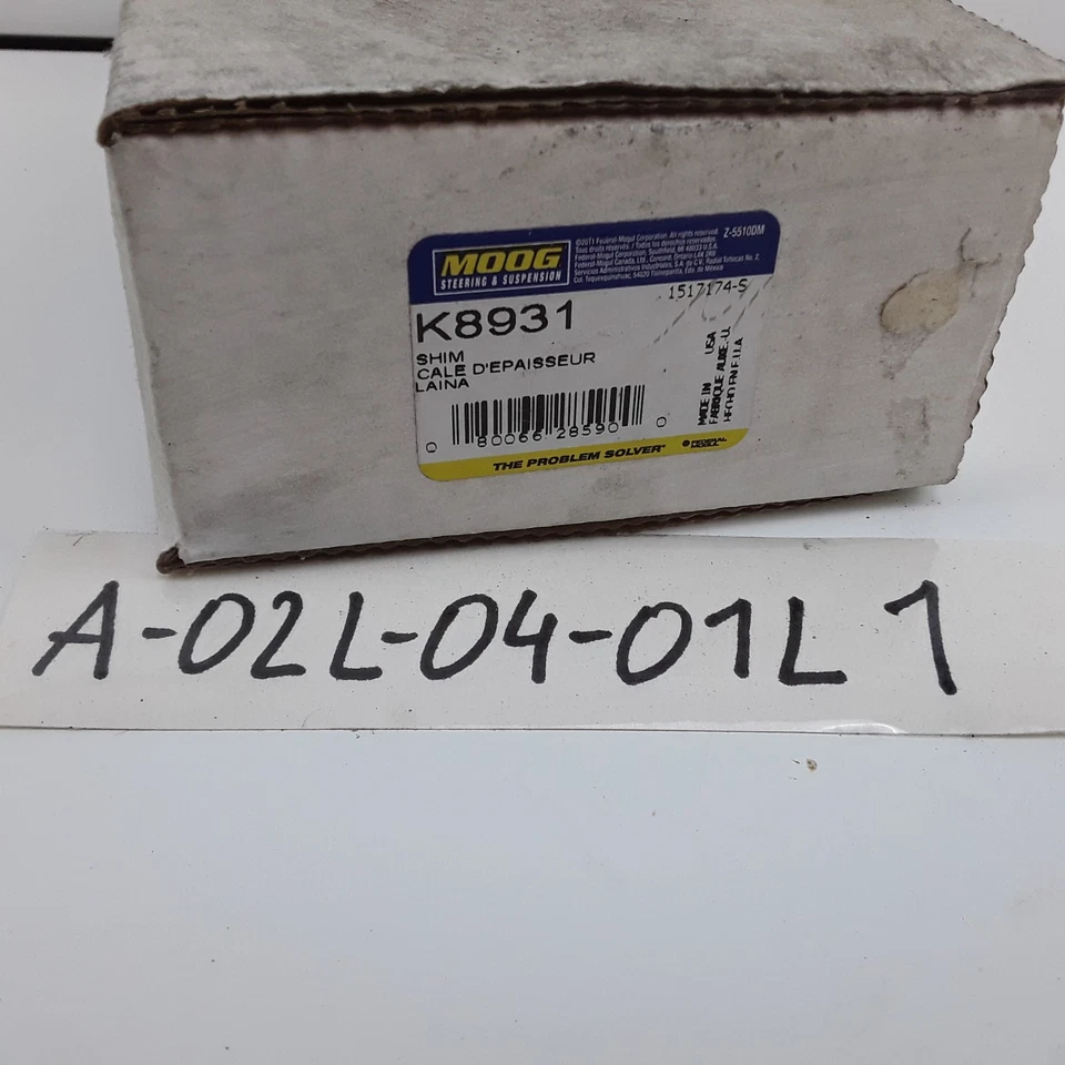 Cuña de alineación de rueda MOOG K8931 1/32 pulgadas para Volvo-blanco paquete de 11 tándem Foto 4 de 4