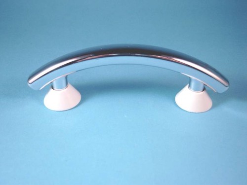10 Bügelgriffe/Möbelgriffe, Kunststoff, LA 64 mm,chromfarben, weiß, Nr. 3491 - Bild 4 von 6