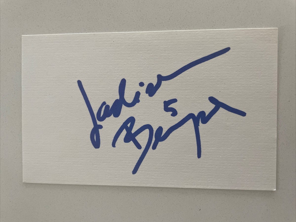 Ladislav Benysek NHL Hockey Player Signed 3X5 Autographed Index
