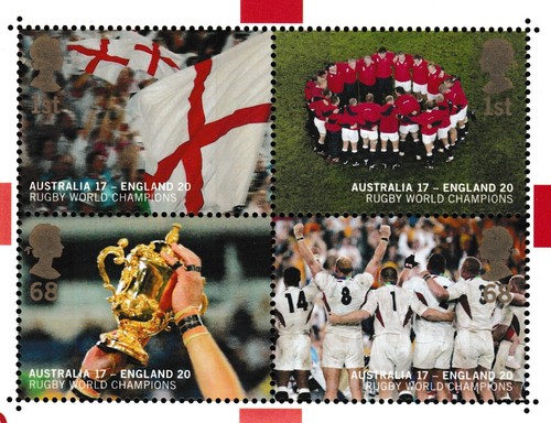 Great Britain Block 2003 England Winners of the World Cup of Rugby MNH aXF Z3706 - Picture 4 of 8