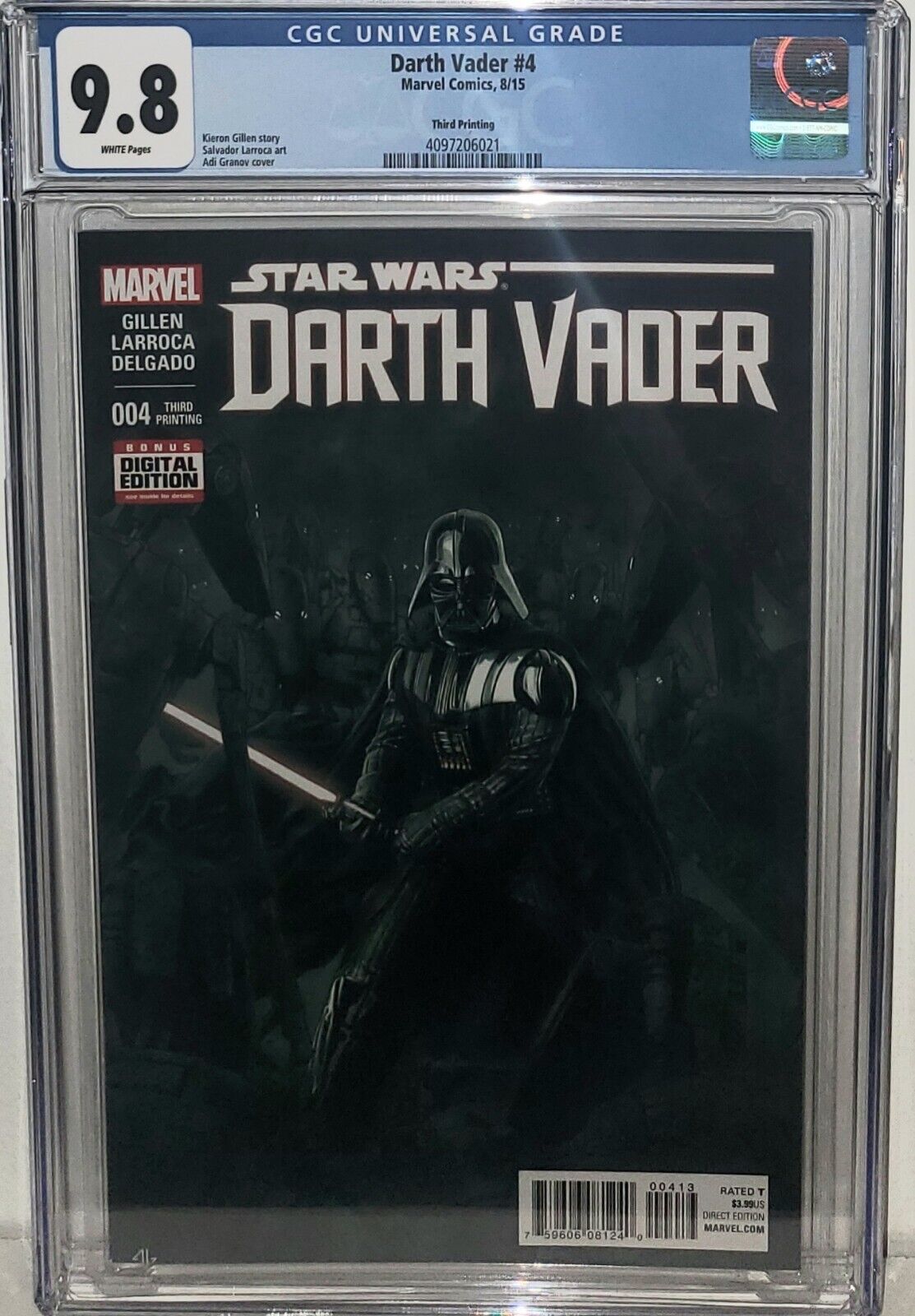 DARTH VADER #4 RARE 3RD PRINT CGC 9.8 2ND APP OF DOCTOR APHRA & 1ST APP OF CYCLO