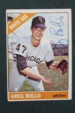 Chicago White Sox Star Greg Bollo signed / autographed 1966 Topps baseball card-