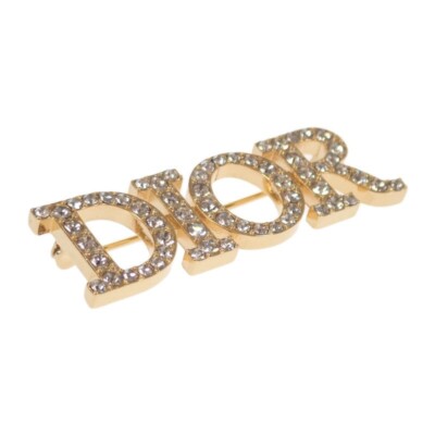 きらめく♪◇Dio(r)evolution ブローチ◇Dior DIOR】 DIO(R)EVOLUTION ブローチ ゴールド 送料込 (Dior