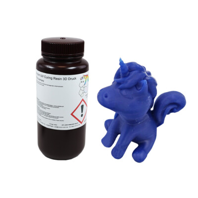 500 g Photopolymerharz blau 3D Drucker Resin LCD UV-härtend DLP (49,90 EUR/kg)
