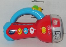 VTech Spin and Learn Color Flashlight Educational Electronic Learning Toy Red