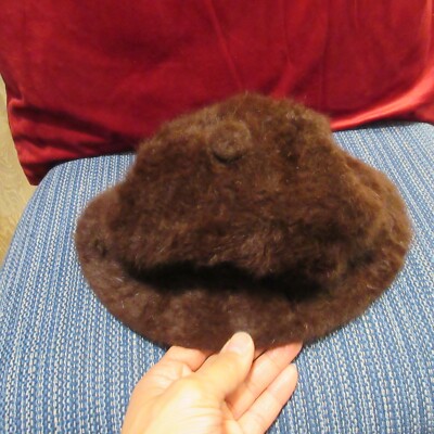 Kangol Furgora Bucket Hat Womens Small Brown England Vintage  display picture 3