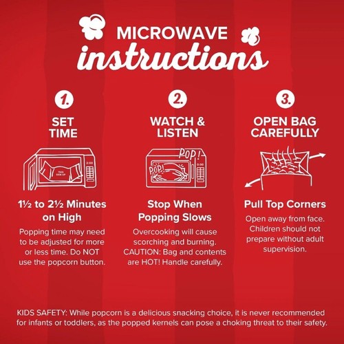 Orville Redenbacher's Movie Theater Butter Microwave Popcorn, 3 oz. Classic Bag - Picture 5 of 7