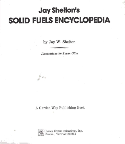 1983 JAY SHELTON'S SOLID FUEL ENCYCLOPEDIA By Jay W. Shelton softcover - Imagen 4 de 6