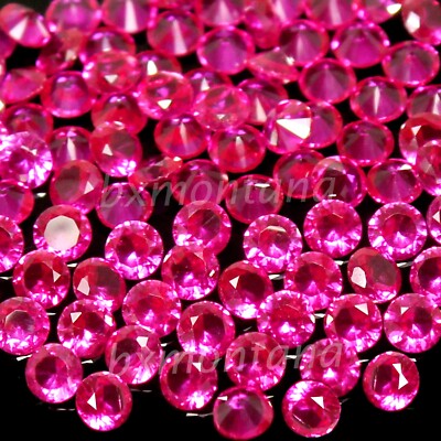 Natural Burma Red Ruby Calibrated 2.70 MM Round Cut Certified Gemstone 10 Pc Lot
