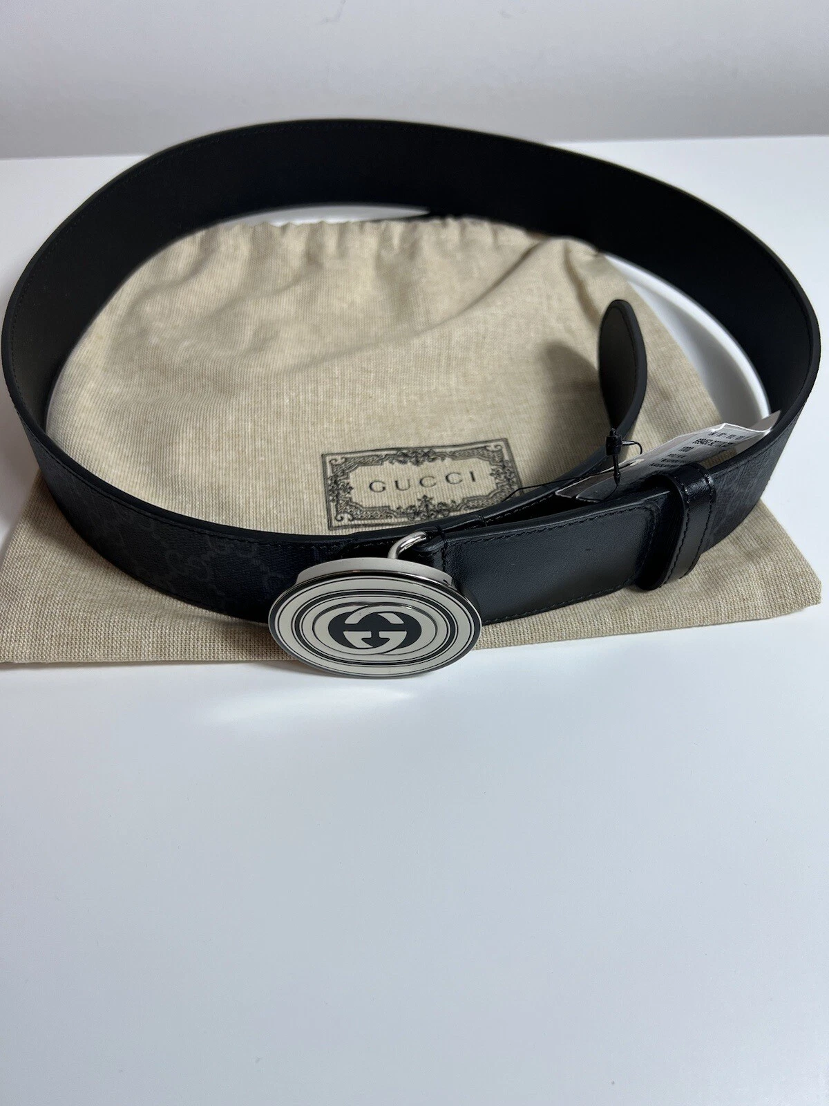 Logo ceinture boucle 100 % authentique Gucci GG neuf 90 cm