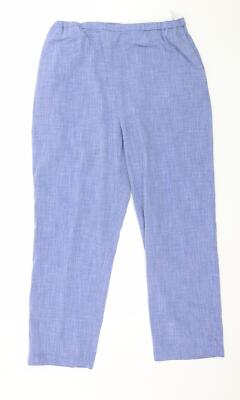 Carr Westley Damen blau Polyestermischung Hose Größe 18 L26 in
