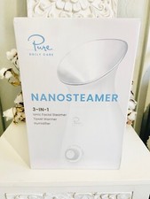 Pure NanoSteamer Large 3-in-1 Nano Ionic Facial Steamer w Precise Temp Control