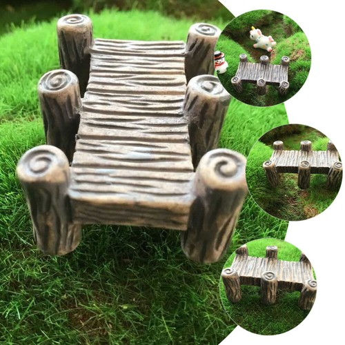 10 Pcs Wooden Bridge Miniature Ornament Micro Decoration Decorate Outdoor - Bild 10 von 12