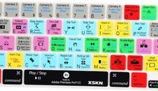 CC English Silicone Shortcuts Keyboard Cover Skin for Touch Bar Mo Premiere Pro