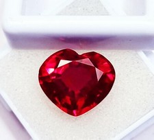 10.65 Karat Herz Form Natürlich Rot Rubin Zertifiziert Lose Edelstein Mit Zugabe