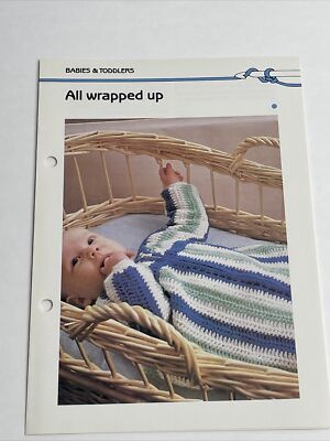 Marshall Cavendish Childs All Wrapped Up Sleeping Bag Crochet Pattern 