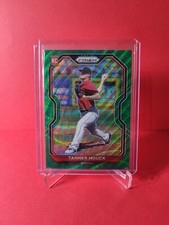 2021 Panini Prizm Baseball Tanner Houck RC GREEN WAVE  Boston Red Sox #4 Rookie 
