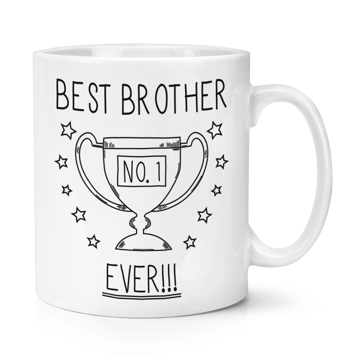 Best Brother Ever No.1 Trophy 10oz Mug Cup - Funny Favourite Family