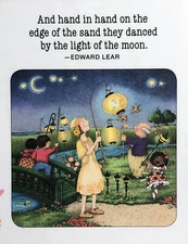 Mary Engelbreit Handmade Magnet-And Hand in Hand