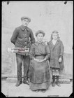 Alte Schwarz-Weiß-Foto-Negativ-Glasplatte 9X12 Cm Familie Frankreich