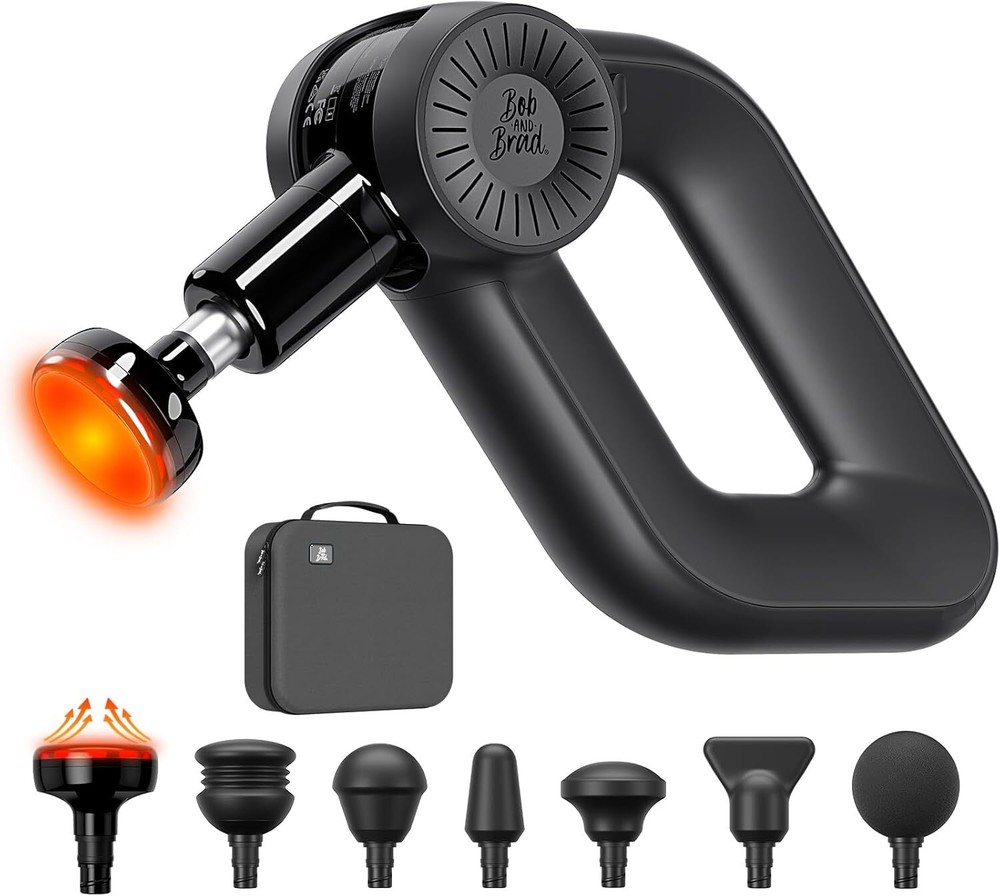 BOB AND BRAD D6 Pro Plus Massage Gun with Heat Muscle Deep Tissue 16mm Amplitude